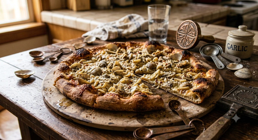 classic new haven clam pizza